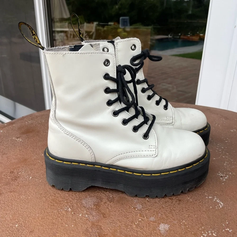 White platform dr. Marten